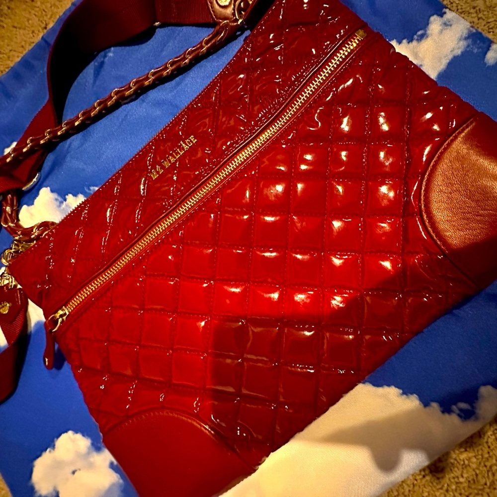 My Wallace deep red bag